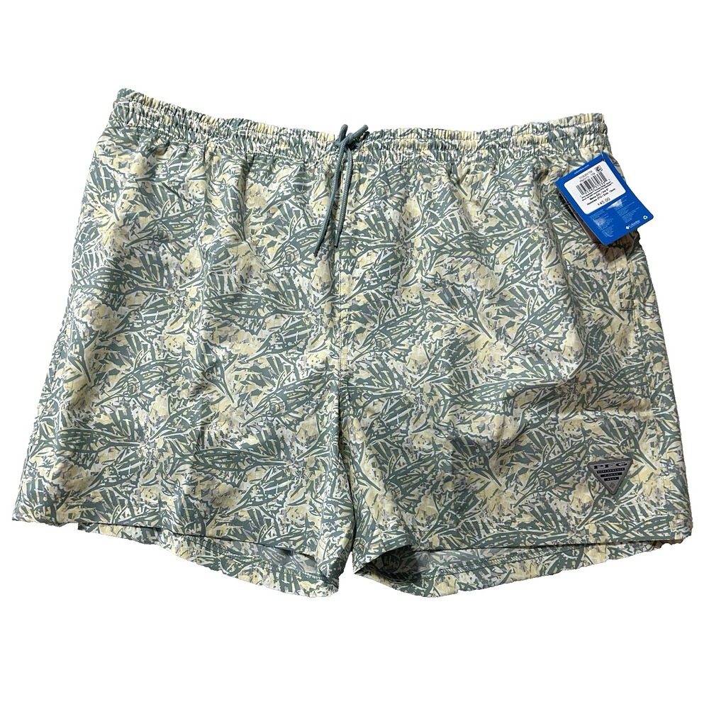 Columbia PFG Men's 2XL Rambler Printed Water Short Multicolor  6" New (B5)